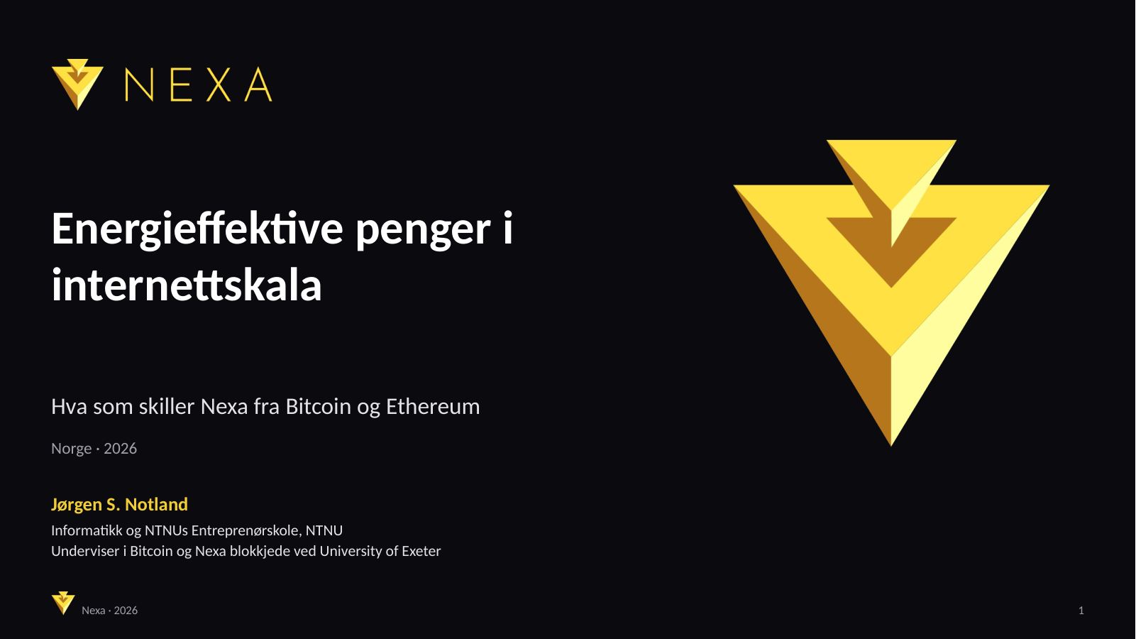 Energieffektive penger i internettskala